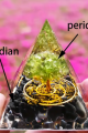 Orgone Hayat Ağacı Piramidi – Doğal Obsidyen ve Peridot Enerji