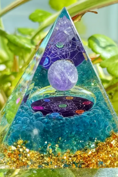 Orgon Bakır Ametis Vorteks Kristal Piramit