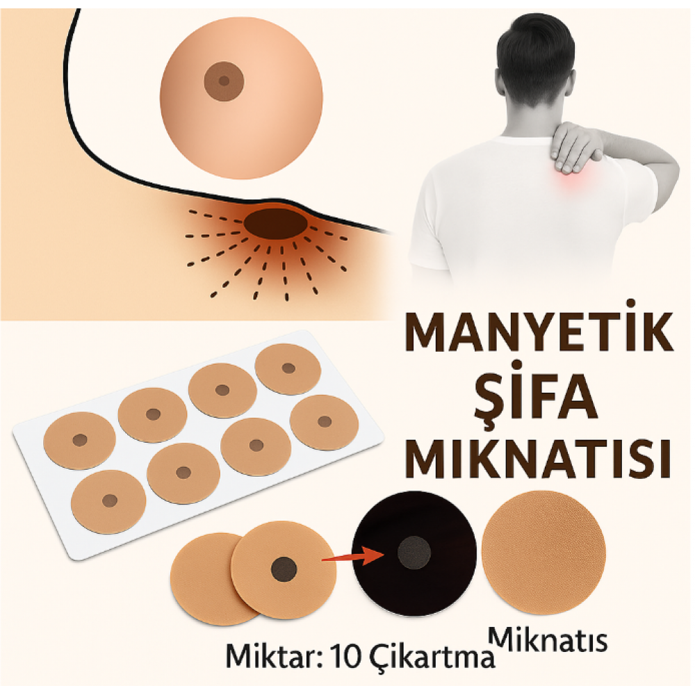 Manyetik Akupresür Vücut Noktaları Seti – Manyetik Şifa Mıknatısı