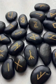 Antik Rune Taşları 25 Adet Özel Kılıf Keseli