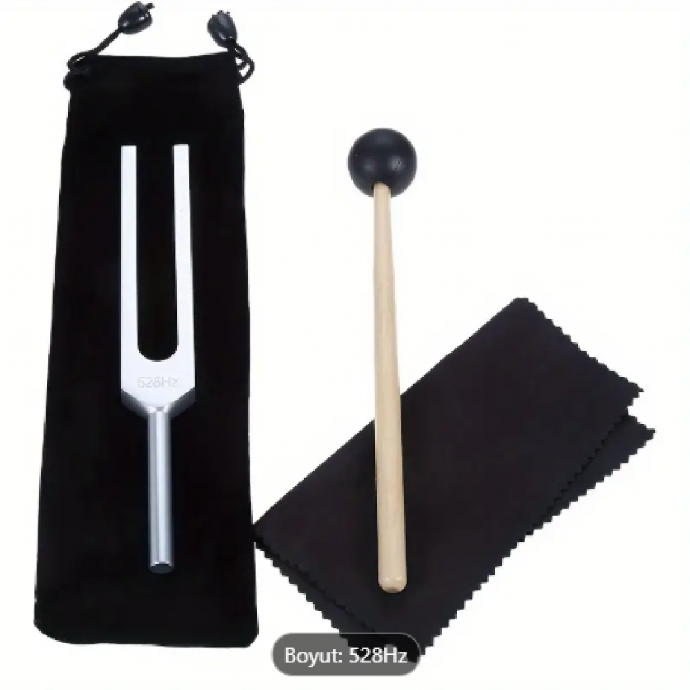 528Hz Çakra Gümüş Renk DNA Onarım Seti – Akustik Çatal