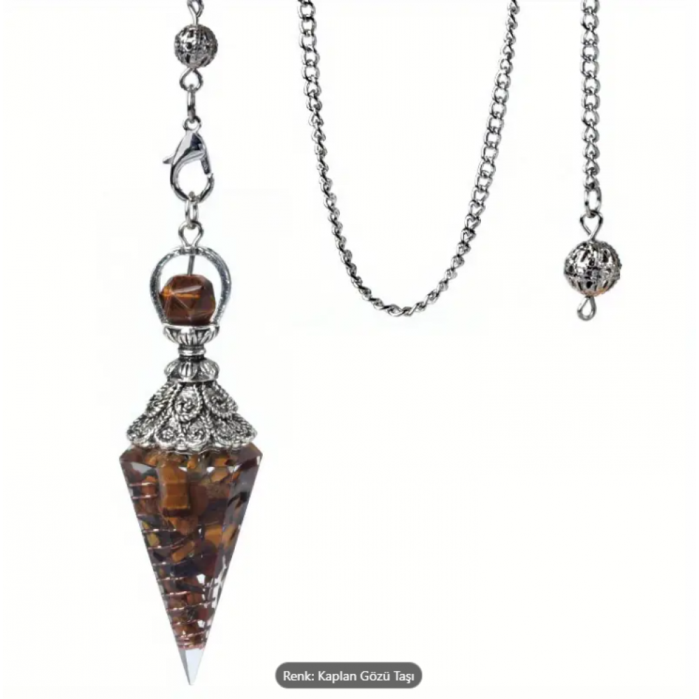 Kaplan Gözü ve Bakır Alaşımlı Mistik Sarkaç