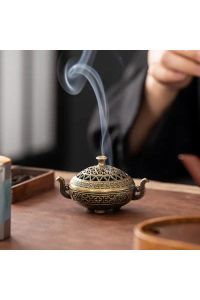 El İşçiliği Pirinç Mini Buhurdanlık