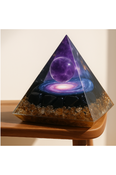 Orgon Bakır Vorteks Ametist Kristal Piramit Orgon Bakır Vorteks Ametist Kristal Piramit