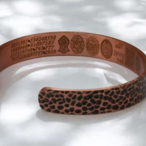 Saf Bakır, Tılsımlı, Dualı, Ayet ve Lafızlı Özel Koruma, Şifa Şans Bileklik