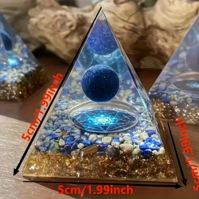 Orgone Piramidi - Derin Mavi Lapis Lazuli Orgone Piramidi - Derin Mavi Lapis Lazuli