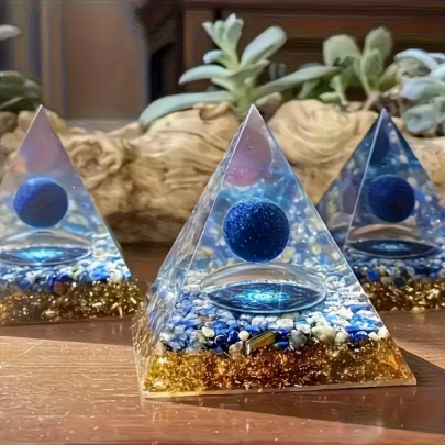 Orgone Piramidi - Derin Mavi Lapis Lazuli Orgone Piramidi - Derin Mavi Lapis Lazuli