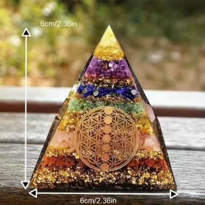 7 Katmanlı Çakra Hayat Çiçeği Orgon Piramidi 7 Katmanlı Çakra Hayat Çiçeği Orgon Piramidi