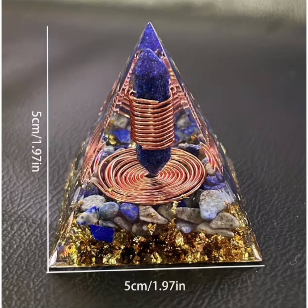 Enerjinizi Yükseltin: Bakır Sarmallı Lapis Lazuli Piramit