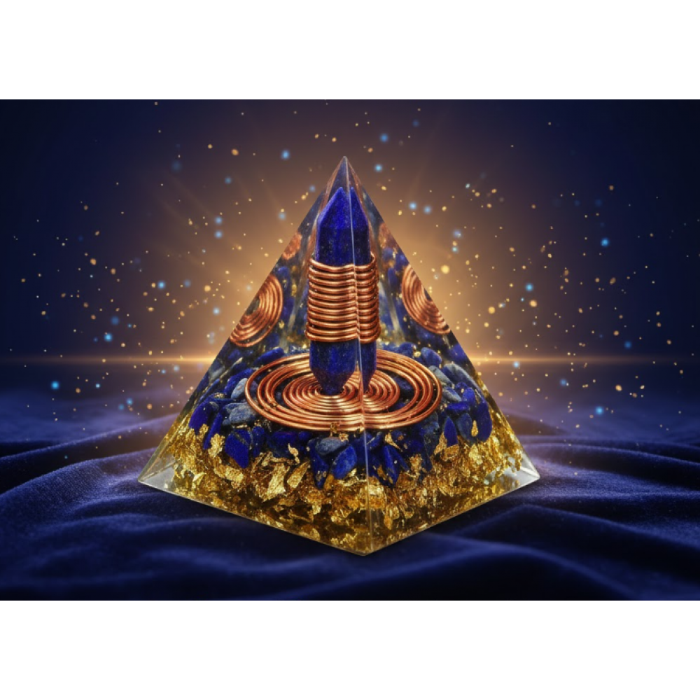 Enerjinizi Yükseltin: Bakır Sarmallı Lapis Lazuli Piramit