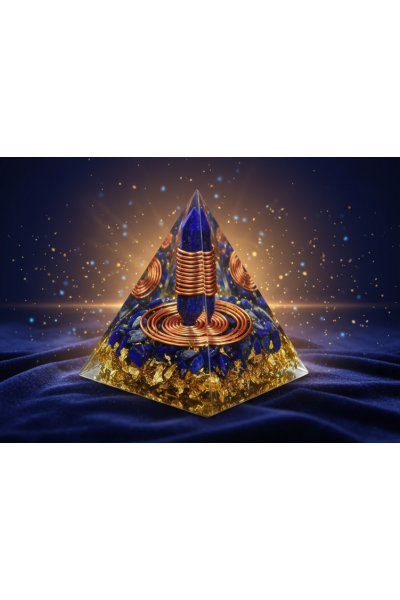 Enerjinizi Yükseltin: Bakır Sarmallı Lapis Lazuli Piramit