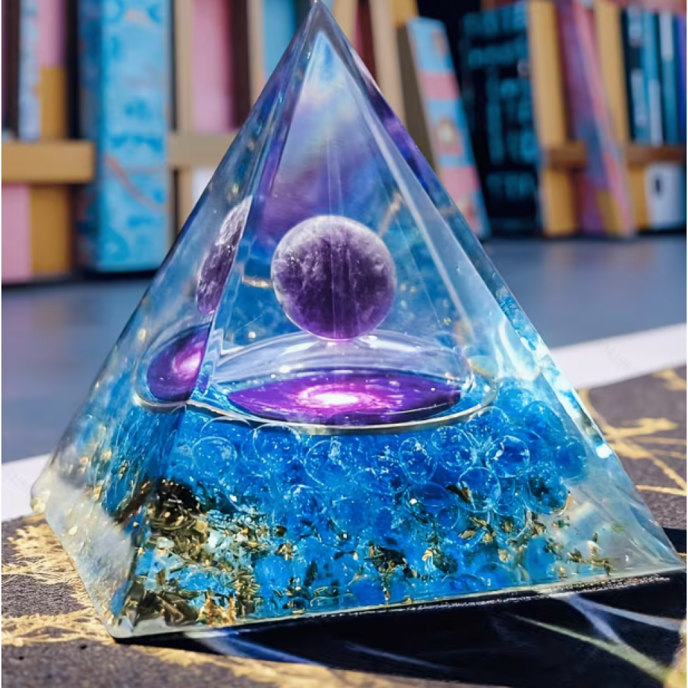 Orgon Bakır Ametis Vorteks Kristal Piramit