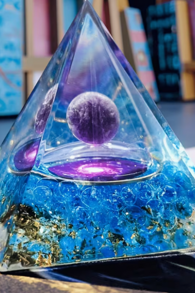 Orgon Bakır Ametis Vorteks Kristal Piramit