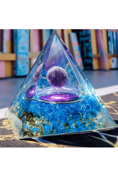 Orgon Bakır Ametis Vorteks Kristal Piramit