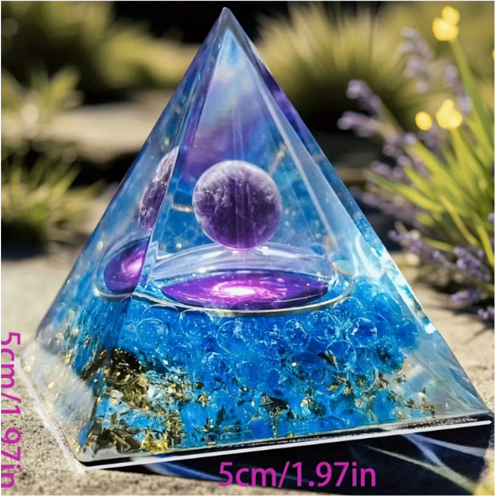 Orgon Bakır Ametis Vorteks Kristal Piramit