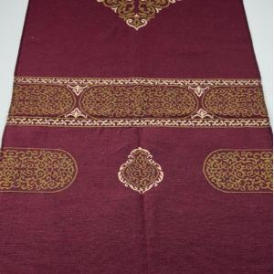 Şönil Hafif Seccade Kabe Desen Bordo