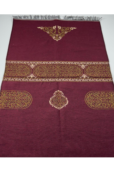 Şönil Hafif Seccade Kabe Desen Bordo