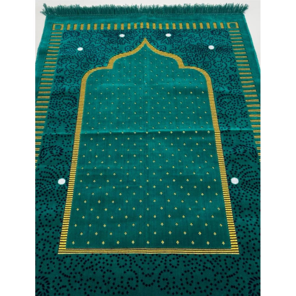 Kadife Dodya Üst Kalite Seccade Yeşil