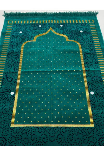 Kadife Dodya Üst Kalite Seccade Yeşil