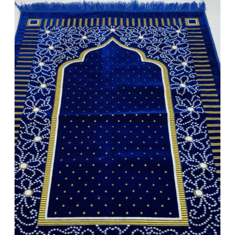 Kadife Dodya Üst Kalite Seccade Mavi