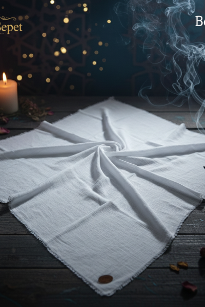 Flamlı Pamuk Eşarp Beyaz – %100 Kesik Kumaş, Kaymaz Soft Doku (100x100 cm) Flamlı Pamuk Eşarp Beyaz – %100 Kesik Kumaş, Kaymaz Soft Doku (100x100 cm)