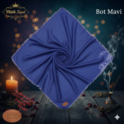 Flamlı Pamuk Eşarp Mavi – %100 Kesik Kumaş, Kaymaz Soft Doku (100x100 cm) Flamlı Pamuk Eşarp Mavi – %100 Kesik Kumaş, Kaymaz Soft Doku (100x100 cm)