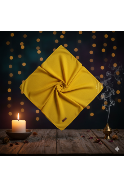 Flamlı Pamuk Eşarp Sarı – %100 Kesik Kumaş, Kaymaz Soft Doku (100x100 cm) Flamlı Pamuk Eşarp Sarı – %100 Kesik Kumaş, Kaymaz Soft Doku (100x100 cm)