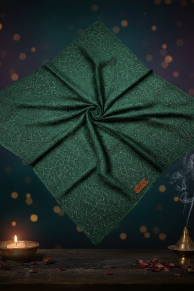 Desenli Pamuk Eşarp Haki Soft Doku (100x100 cm) Desenli Pamuk Eşarp Haki Soft Doku (100x100 cm)