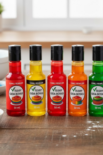 6'LI SET SIVI GIDA BOYASI 50ML %100 SAF DOĞAL İÇERİK 6'LI SET SIVI GIDA BOYASI 50ML %100 SAF DOĞAL İÇERİK