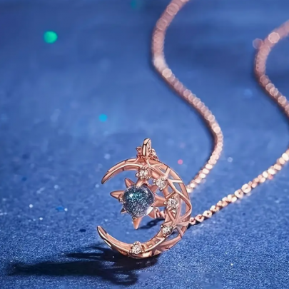 Ay ve Yıldız Şık Tasarım Kolye