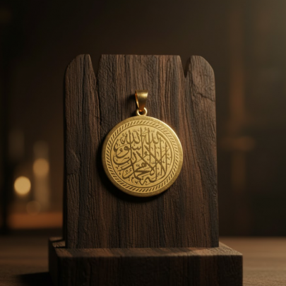 Tevhid (La İlahe İllallah) yazılı Altın Sarısı Kolye Tevhid (La İlahe İllallah) yazılı Altın Sarısı Kolye