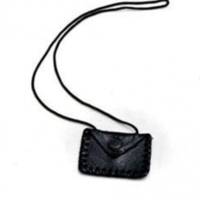 Tılsım Muska Deri Kılıf Ipli Boyun Cevşeni Kullanışlı Muska Kılıfı