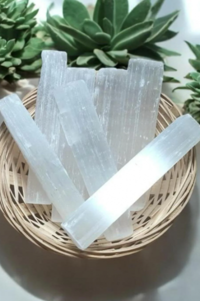 Selenit Taşı Ham Dekoratif Kütle (doğal taş selenit) 1 Parça