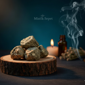 Tamburlanmış Cüzdan Boy Pirit Taşı Kütle 1 adet 