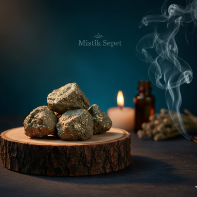 Tamburlanmış Cüzdan Boy Pirit Taşı Kütle 1 adet Tamburlanmış Cüzdan Boy Pirit Taşı Kütle 1 adet