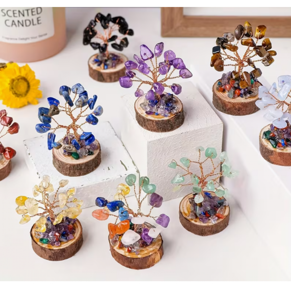 Doğal Taşlı Hayat Ağacı Orjinal Kütük Taban