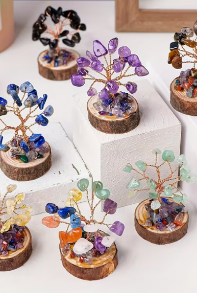 Doğal Taşlı Hayat Ağacı Orjinal Kütük Taban