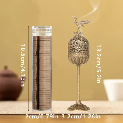 Bronz Turna Buhurdan Seti – 1 Buhurdan ve 40 Buhur Parçası