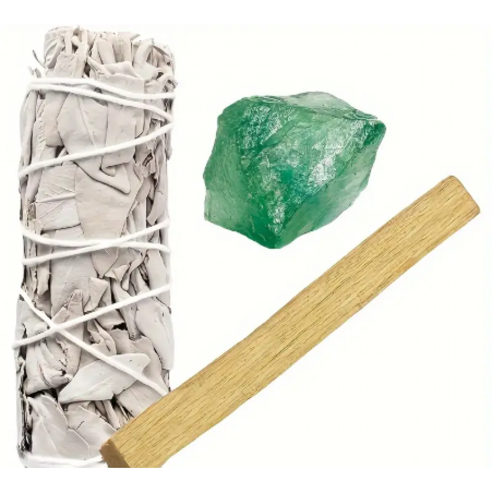 Adaçayı, Aventurin Taşı ve Palo Santo Tütsü Seti