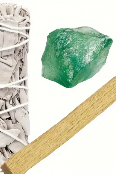 Adaçayı, Aventurin Taşı ve Palo Santo Tütsü Seti Adaçayı, Aventurin Taşı ve Palo Santo Tütsü Seti