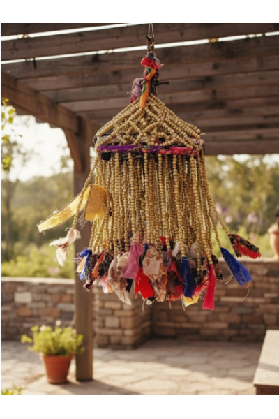 Üzerlik Otu Tohumu Kapı & Duvar Süsü – Doğal Koruma ve Nazar Tılsımı