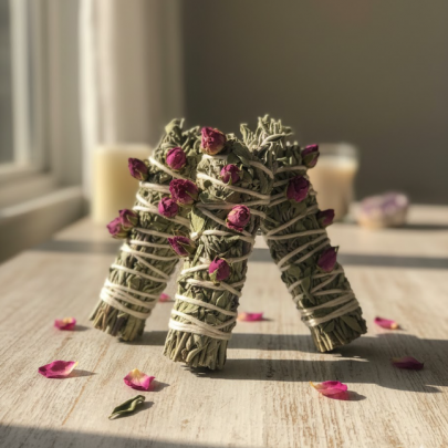 3’lü Aşk, Enerji ve Arınma Ritüel Seti – Adaçayı Tütsü & Tomurcuk Güllü 3’lü Aşk, Enerji ve Arınma Ritüel Seti – Adaçayı Tütsü & Tomurcuk Güllü