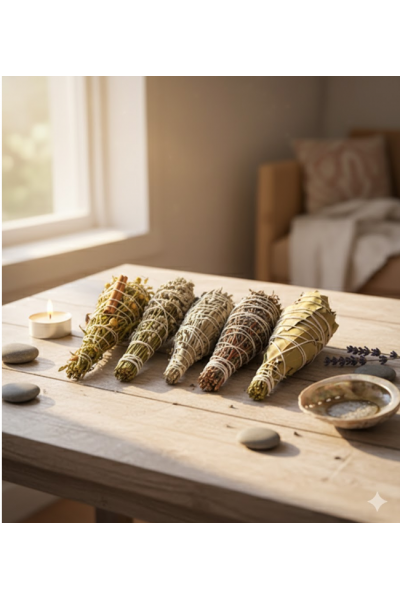 Arınma Tütsü Seti 4 Çeşit Tütsü (lavanta ,adaçayı ,üzerlik,defne) Arınma Tütsü Seti 4 Çeşit Tütsü (lavanta ,adaçayı ,üzerlik,defne)