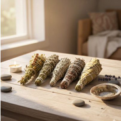 Arınma Tütsü Seti 4 Çeşit Tütsü (lavanta ,adaçayı ,üzerlik,defne) Arınma Tütsü Seti 4 Çeşit Tütsü (lavanta ,adaçayı ,üzerlik,defne)