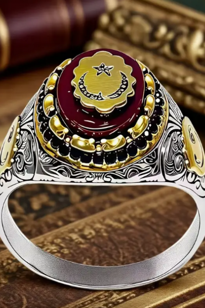 Türk Bayraklı Erkek Zirkon Yüzük 10 m. Ölçü Türk Bayraklı Erkek Zirkon Yüzük 10 m. Ölçü