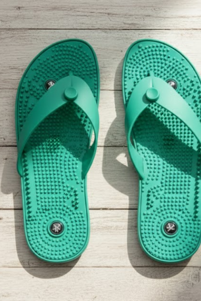 Manyetik Taşlı Akupunktur Masaj Terliği Manyetik Taşlı Akupunktur Masaj Terliği