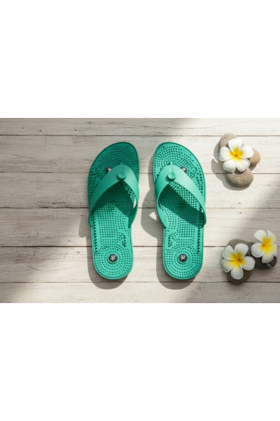 Manyetik Taşlı Akupunktur Masaj Terliği Manyetik Taşlı Akupunktur Masaj Terliği