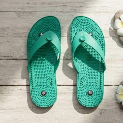 Manyetik Taşlı Akupunktur Masaj Terliği Manyetik Taşlı Akupunktur Masaj Terliği