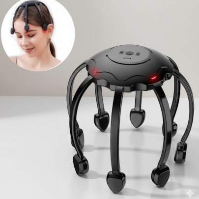 8 Başlıklı Kafa Masaj Aleti USB Şarjlı Rahatlatıcı 8 Başlıklı Kafa Masaj Aleti USB Şarjlı Rahatlatıcı