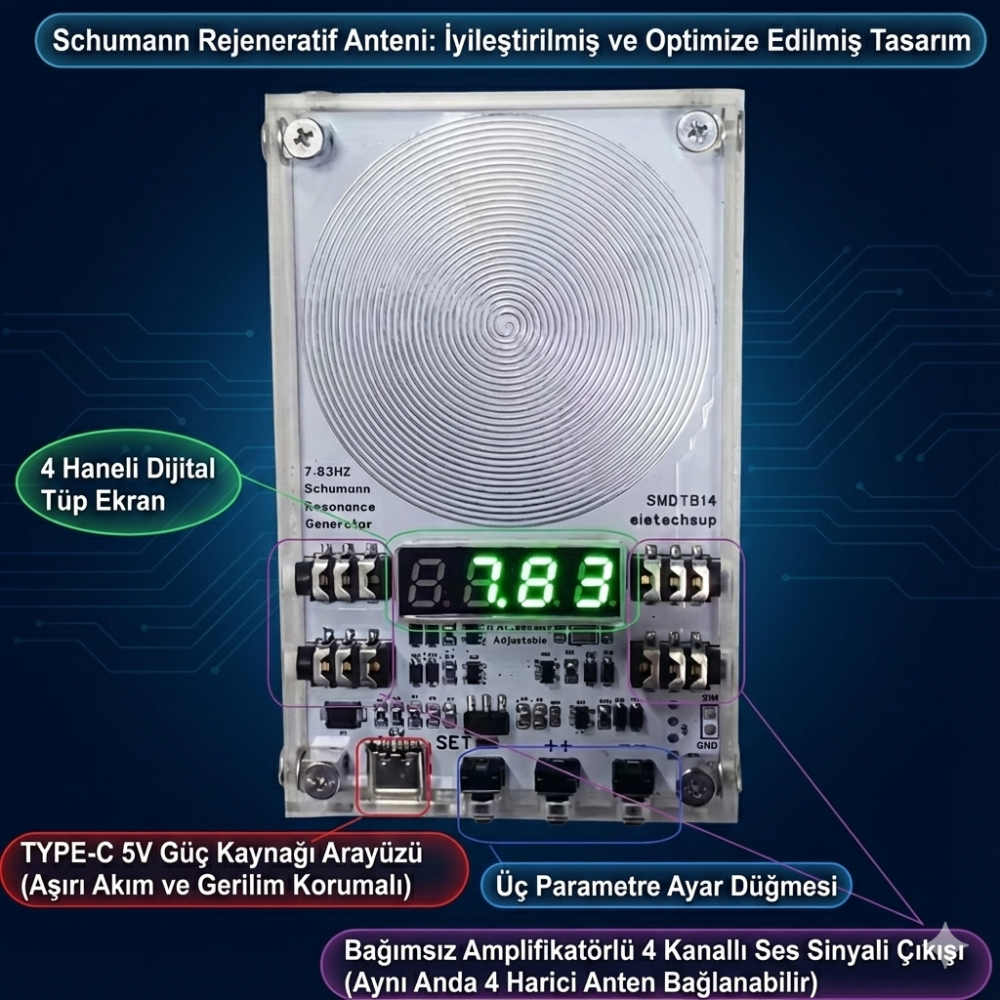 Frekans Cihazı Schumann Rezonans Aura Yükseltici